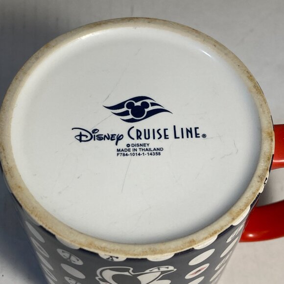 Vintage Disney Cruise Line DCL Minnie Mouse Ceramic Coffee Mug Cup Sailor Ahoy - Picture 6 of 14